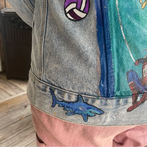 Custom made handpainted jacket - Picture 16 of 16